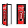 Red Coke Vending Machine Door Sticker