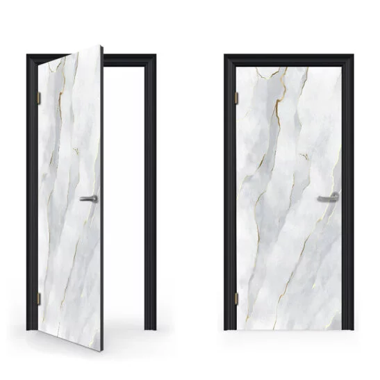 White Gold Marble Door Sticker White Gold Marble Door Sticker V2