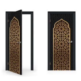 Islamic Pattern V7 Door Sticker