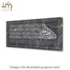 Ayatul Kursi Gold Marble Canvas