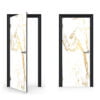 White Gold Marble Door Sticker