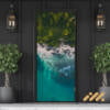 Bali Beach Aerial View Door Sticker