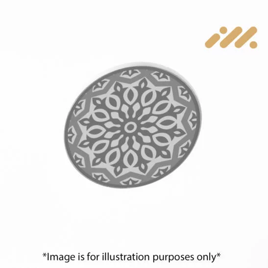 Islamic Pattern V6 Silver Air Vent Sticker