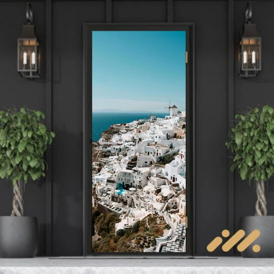 Santorini Door Sticker