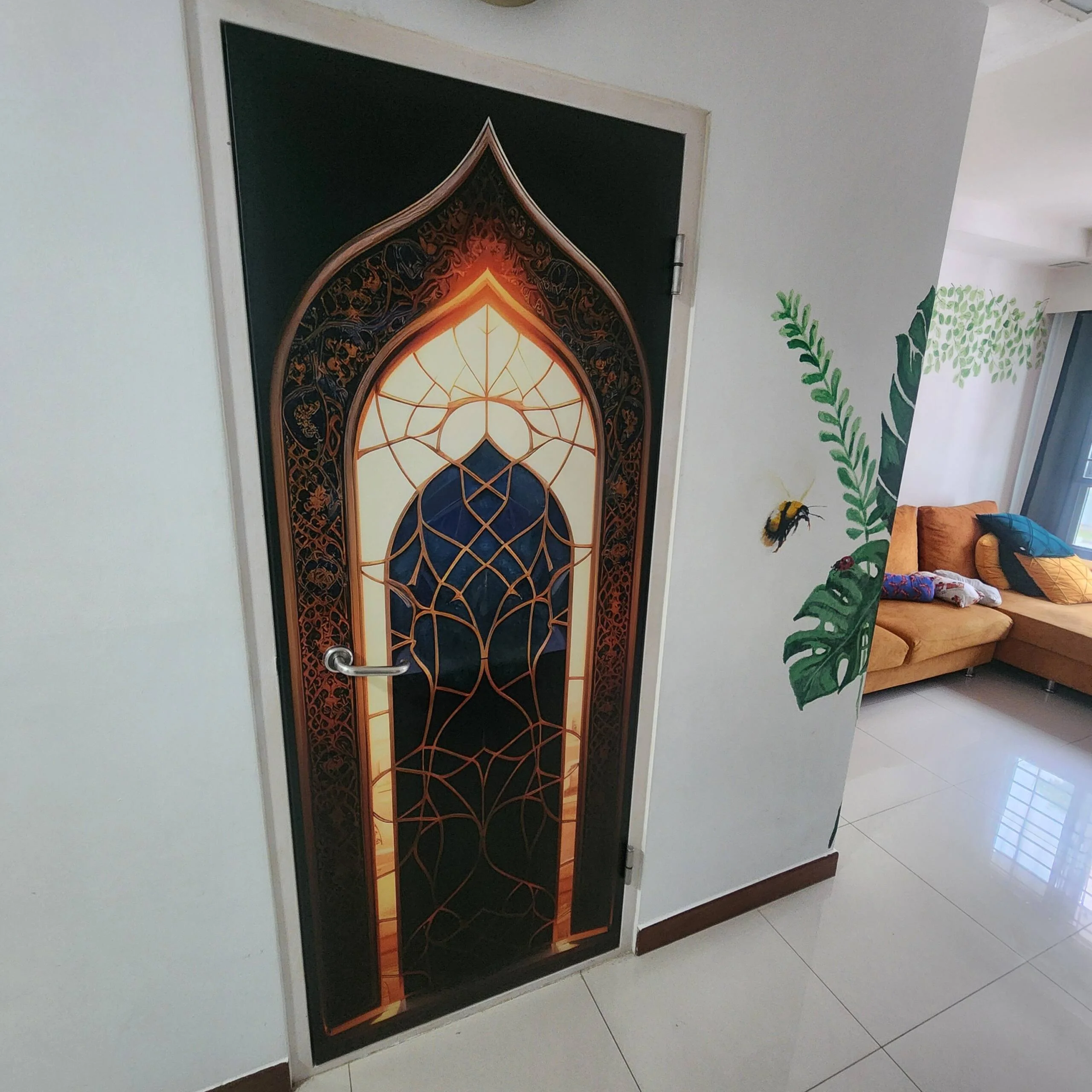 Ai Islamic Dome Door Sticker - Image 2