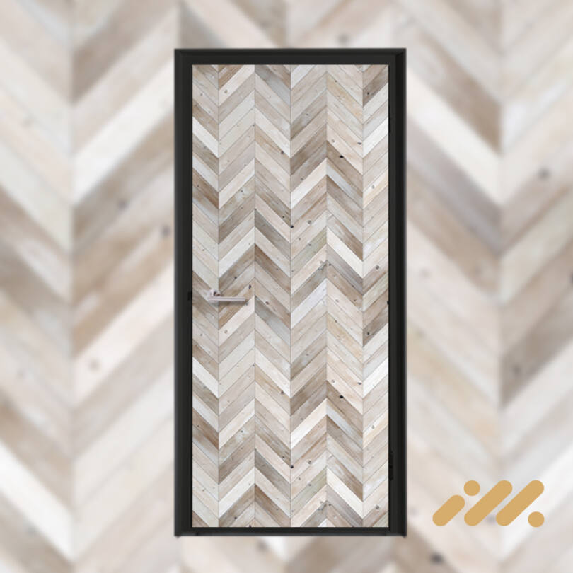 Herringbone V2 Door Sticker