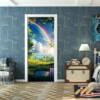 Rainbow Garden Ai Door Sticker