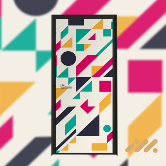 Modern Abstract Pattern V2 Door Sticker