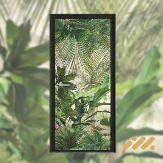 Tropical Door Sticker V3