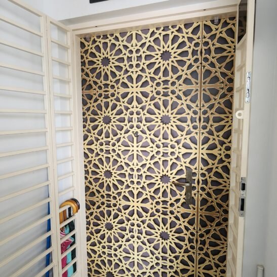 Alternative view of 3D Islamic Gold Pattern Door Sticker